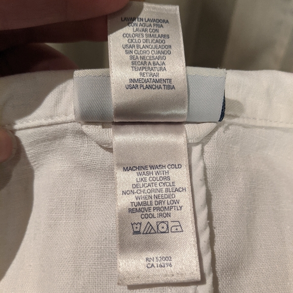 Tint white linen blend tailored jacket Sz Large - Picture 11 of 14